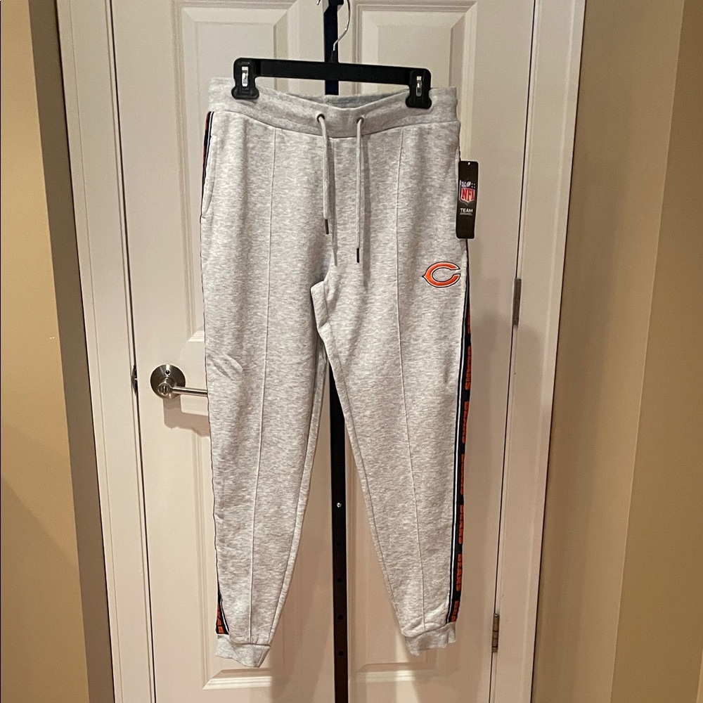 NFL Gray Joggers with Black and Orange Accents